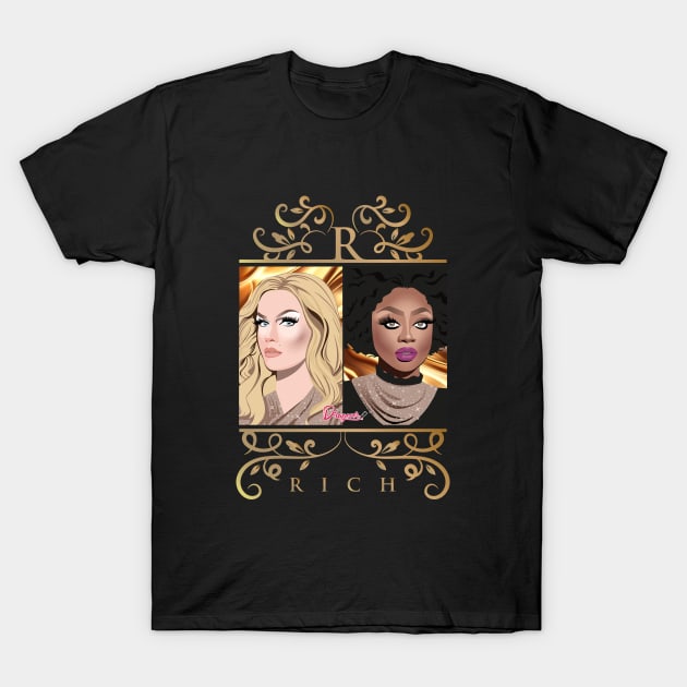 Blair and Mayhem from Drag Race T-Shirt by dragover